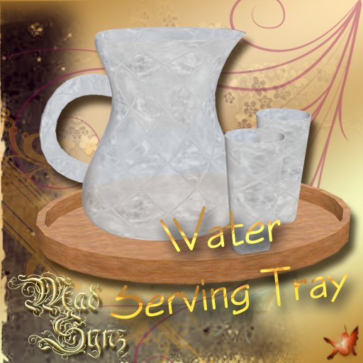 Second Life Marketplace Water serving tray